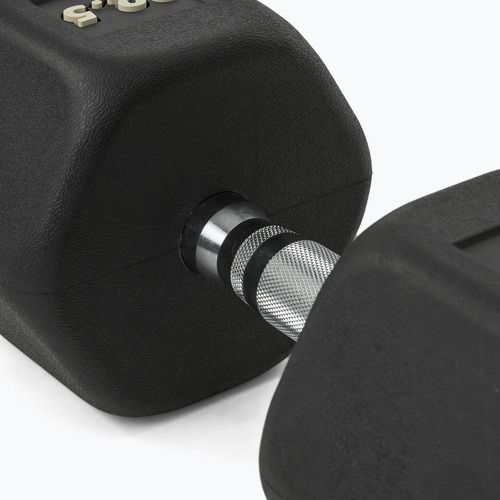 Gantera cauciucată Nike Strength Hex Dumbbell 22,5 kg black/white