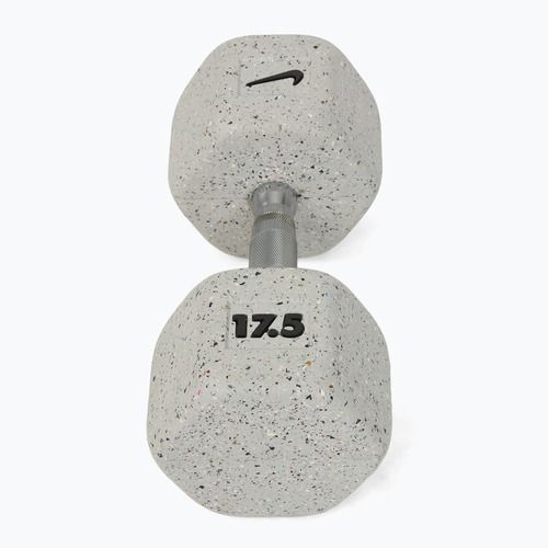Gantera cauciucată Nike Strength Grind Hex Dumbbell 17,5 kg wolf grey