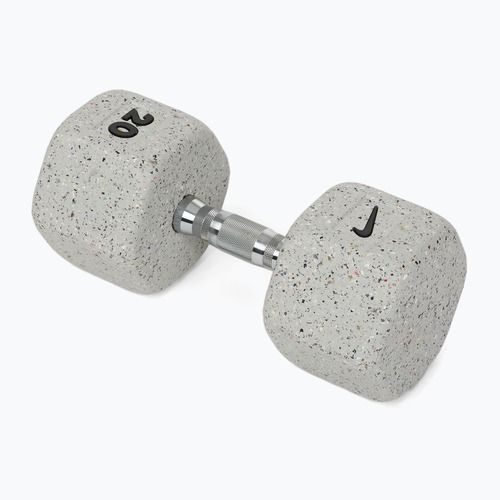 Gantera cauciucată Nike Strength Grind Hex Dumbbell 20 kg wolf grey