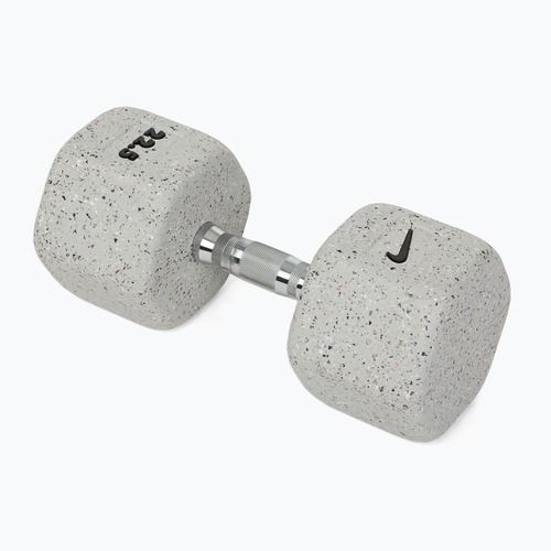 Gantera cauciucată Nike Strength Grind Hex Dumbbell 22,5 kg wolf grey
