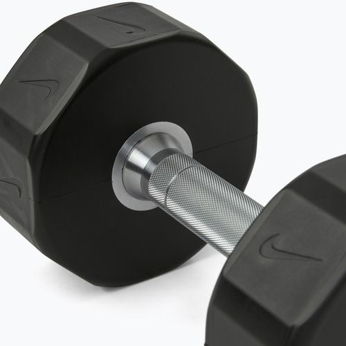 Haltă cromată Nike Strength Pro Urethane Dumbbell 12 kg black/white
