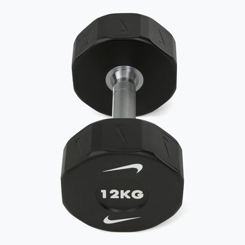 Haltă cromată Nike Strength Pro Urethane Dumbbell 12 kg black/white