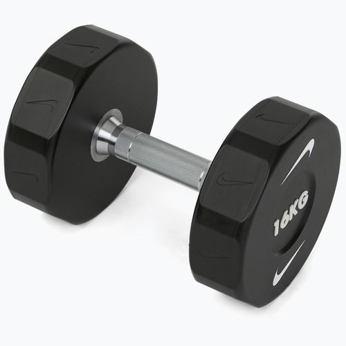 Haltă cromată Nike Strength Pro Urethane Dumbbell 16 kg black/white