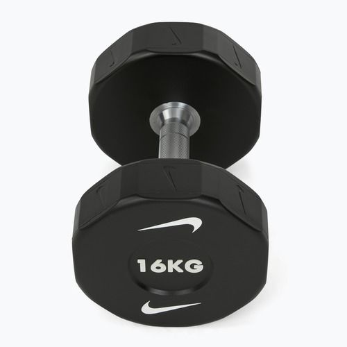 Haltă cromată Nike Strength Pro Urethane Dumbbell 16 kg black/white