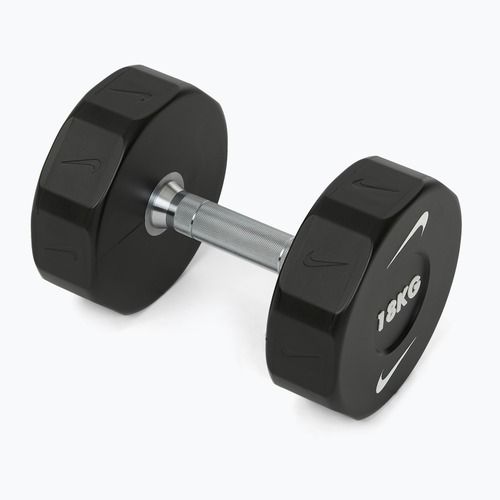 Haltă cromată Nike Strength Pro Urethane Dumbbell 18 kg black/white