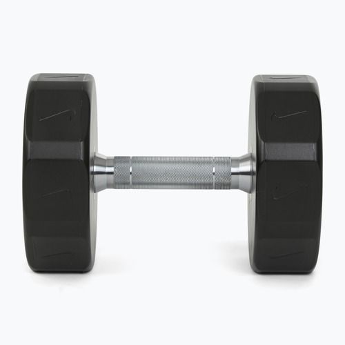 Haltă cromată Nike Strength Pro Urethane Dumbbell 18 kg black/white