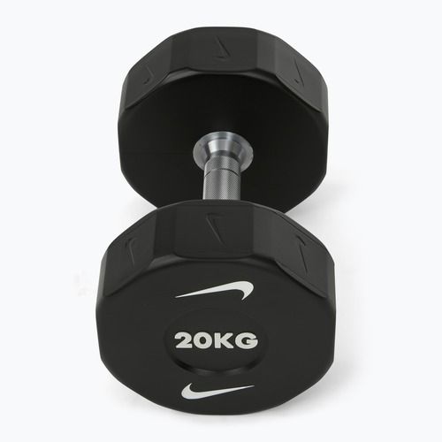 Haltă cromată Nike Strength Pro Urethane Dumbbell 20 kg black/white