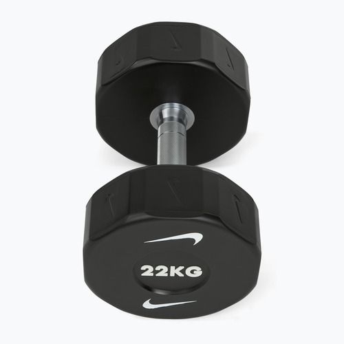 Haltă cromată Nike Strength Pro Urethane Dumbbell 22 kg black/white