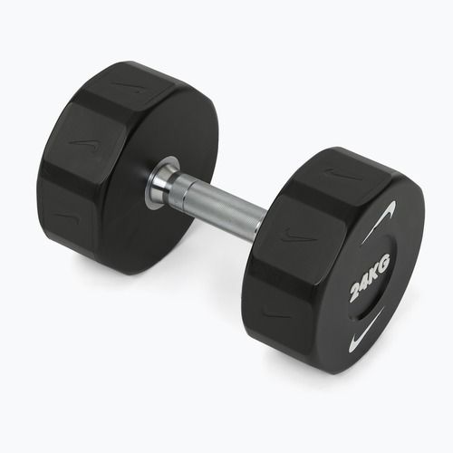 Haltă cromată Nike Strength Pro Urethane Dumbbell 24 kg black/white