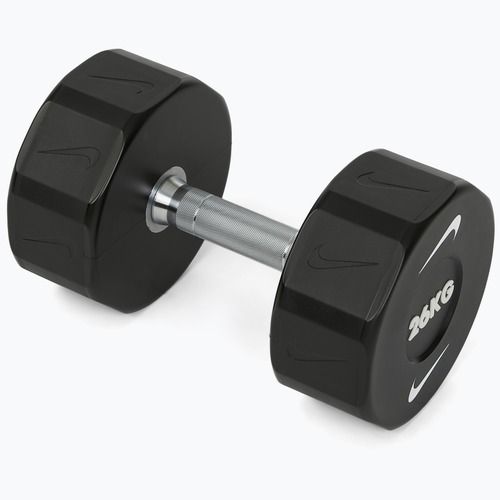 Haltă cromată Nike Strength Pro Urethane Dumbbell 26 kg black/white