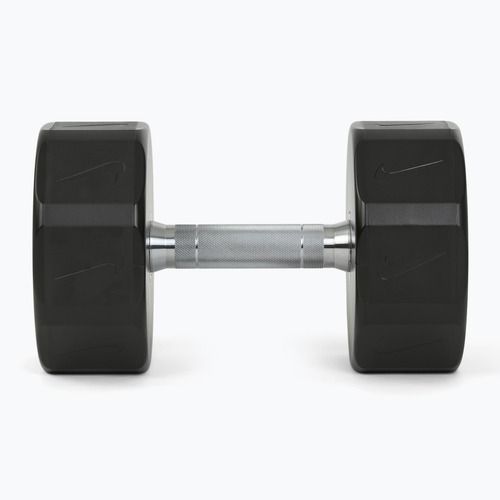Haltă cromată Nike Strength Pro Urethane Dumbbell 26 kg black/white