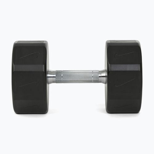 Haltă cromată Nike Strength Pro Urethane Dumbbell 28 kg black/white