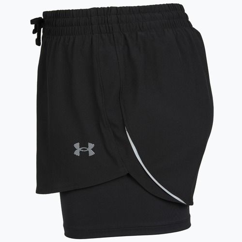 Pantaloni scurți de alergare pentru femei Under Armour Velociti Pro 4" 2N1 ultimate black/ultimate black/ultimate black