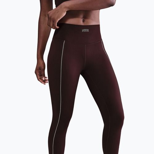 Colanți pentru femei Nike One High-Waisted burgundy crush