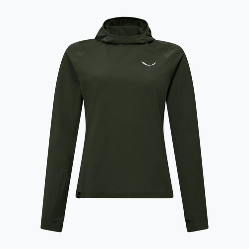 Bluză de trekking pentru femei Salewa Puez Sun Hoodie dark olive