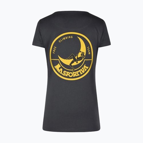 Tricou pentru femei La Sportiva Climbing on the Moon black/yellow