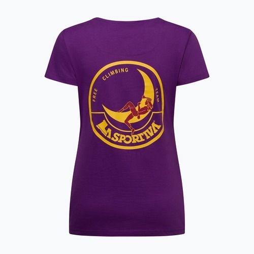 Tricou pentru femei La Sportiva Climbing on the Moon viola/giallo