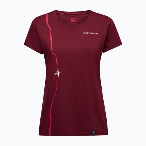 Tricou pentru femei La Sportiva Route redwood/azalea