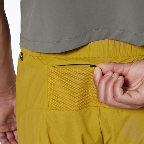 Pantaloni scurți de trekking pentru bărbați Salewa Pedroc DST 2IN1 olive oil int/0870
