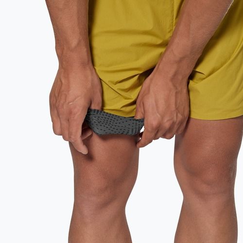 Pantaloni scurți de trekking pentru bărbați Salewa Pedroc DST 2IN1 olive oil int/0870