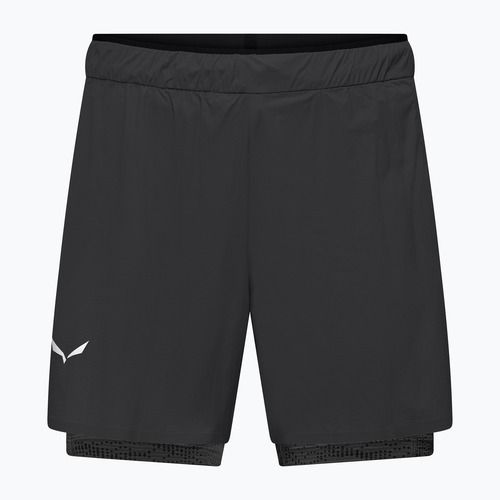 Pantaloni scurți de trekking pentru bărbați Salewa Pedroc DST 2IN1 black out