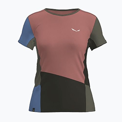 Tricou de trekking pentru femei Salewa Puez Sporty Dry desert pink/multi