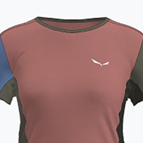 Tricou de trekking pentru femei Salewa Puez Sporty Dry desert pink/multi