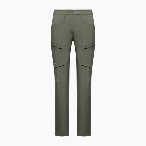 Pantaloni softshell pentru femei Salewa Puez DST Cargo faded green
