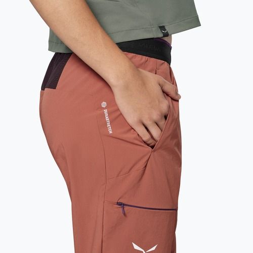 Pantaloni de trekking pentru femei Salewa Pedroc 3 DST Light etruscan red