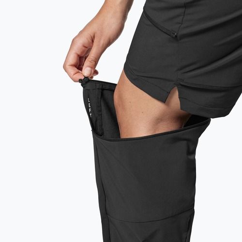 Pantaloni de trekking pentru femei Salewa Pedroc 3 DST 2IN1 black out