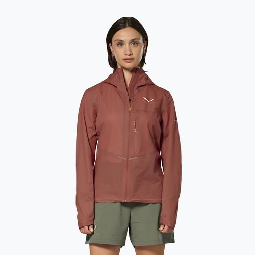 Geacă de ploaie damă Salewa Pedroc 2 PTX 2.5 Light etruscan red