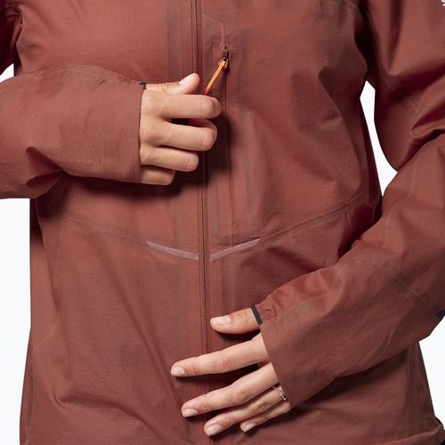 Geacă de ploaie damă Salewa Pedroc 2 PTX 2.5 Light etruscan red