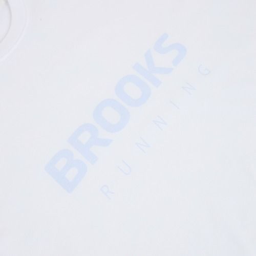 Tricou de alergare pentru femei Brooks Graphic white/halogen blue