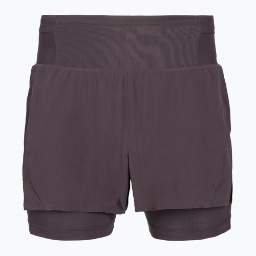 Pantaloni scurți de alergare pentru bărbați Brooks High Point 5" 2IN1 2.0 dark russet