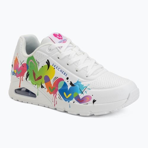 Încălțăminte pentru femei SKECHERS Uno Open Your Heart white