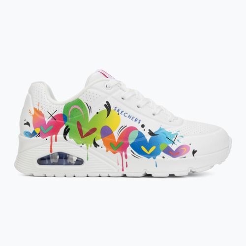 Încălțăminte pentru femei SKECHERS Uno Open Your Heart white