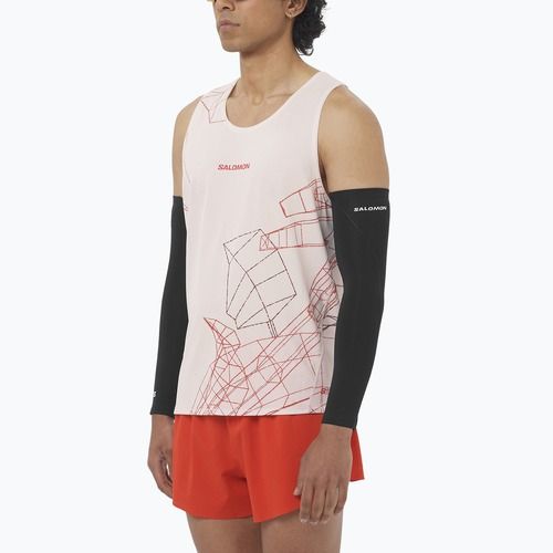 Tricou de alergare pentru bărbați Salomon S/Lab Speed Tee lilac ash/fiery red