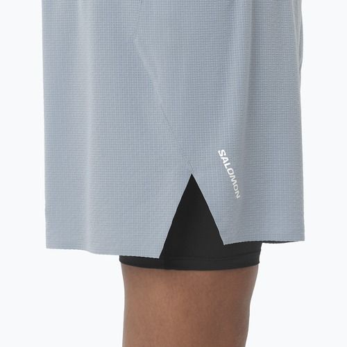 Pantaloni scurți de alergare pentru bărbați Salomon Sense Aero 2IN1 5" trade winds