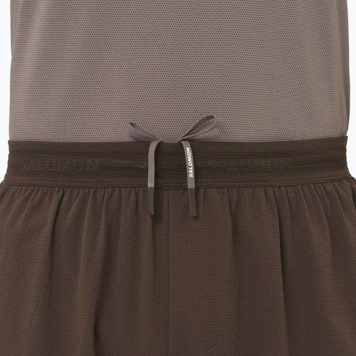 Pantaloni scurți de alergare pentru bărbați Salomon Sense Aero 7" coffee bean