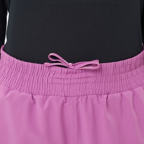 Pantaloni scurți de alergare pentru femei Salomon Shakeout Core 2IN1 4 "iris orchid"
