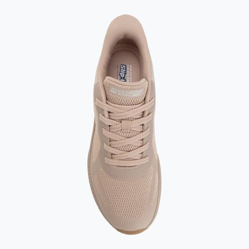 Încălțăminte pentru femei SKECHERS Bobs Squad 4 Staple Look beige