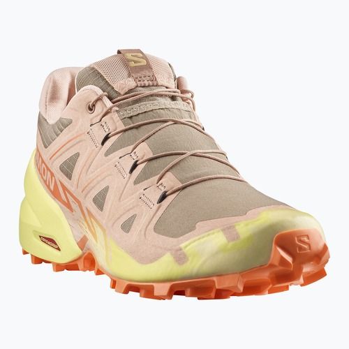 Încălțăminte de alergare pentru femei Salomon Speedcross 6 burro/sunny lime/almond cream