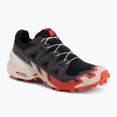 Încălțăminte de alergare pentru bărbați Salomon Speedcross 6 black/fiery red/almond milk