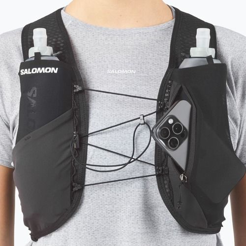 Vestă de alergare Salomon GRVL Skin 4 black