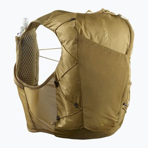 Vestă de alergare Salomon Active Skin 12 Set brilliant olive/willow