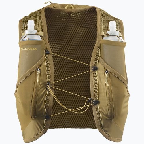 Vestă de alergare Salomon Active Skin 12 Set brilliant olive/willow
