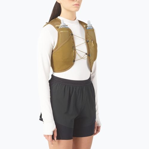 Vestă de alergare Salomon Active Skin 8 Set brilliant olive/willow