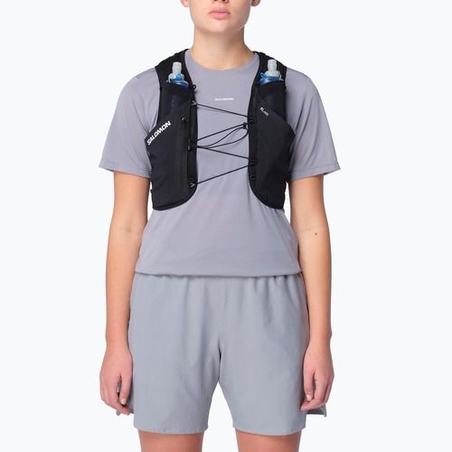 Vestă de alergare Salomon S/Lab Pulsar with 3 Flasks black/white