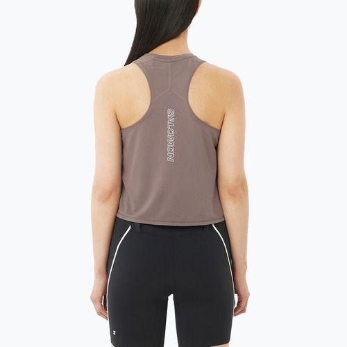 Tricou de alergare pentru femei Salomon Sense Aero Short Tank iron