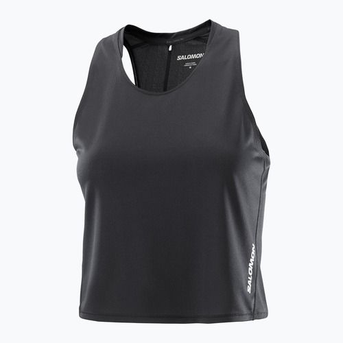 Tricou de alergare pentru femei Salomon Sense Aero Short Tank deep black